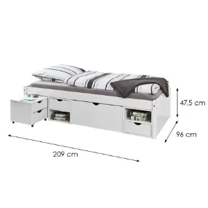 Obrazek Łóżko 20900160 Till 90x200 Biały
