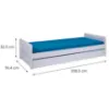 Obrazek Łóżko 20900195 Surf Rozkładane 90x200 Biały