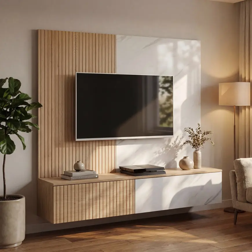 Meblościanka Noir I Dcmw Nr1 Cremona Oak/Marble White
