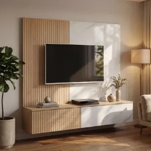 Obrazek Meblościanka Noir I Dcmw Nr1 Cremona Oak/Marble White