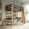 Obrazek Łóżko Niko 80x190 Czarny/Dąb Naturalny
