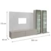 Obrazek Meblościanka Glam Ii Ccmw Gl3 Kaszmir/Marble Bianco