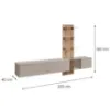 Obrazek Meblościanka Luzz Sgce Lz Clay Grey/Coast Evoke Oak