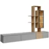 Obrazek Meblościanka Leo Agdc Lo Arctic Grey/Cremona Oak