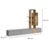 Obrazek Meblościanka Leo Agdc Lo Arctic Grey/Cremona Oak