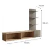 Obrazek Meblościanka Joy Dcsg Jy Cremona Oak/Clay Grey