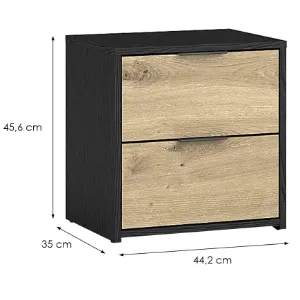 Obrazek Stolik Nocny Upsala 2szt 23B grafit/artisan