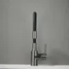 Obrazek Bateria zlewozmywakowa elastyczna Salsa czarna/grafit