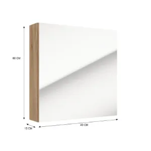 Obrazek 31DF SZAFKA LUSTRZANA SALSA E40 DĄB CRAFT 1D0S DSM