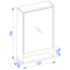 Obrazek Szafka wisząca z lustrem Nova mini dąb evoke 44cm