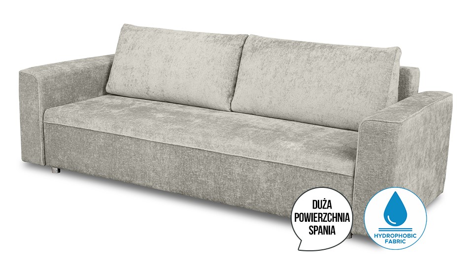 Sofa rozkładana Alison popielata