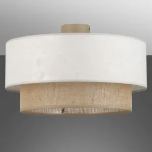 Obrazek Lampa DUO 11752 MINI JUTA LINEN 1XE27