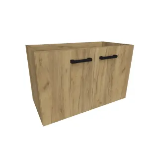 Obrazek Szafka wisząca pod umywalkę Paris 80 cm dąb złoty
