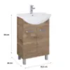 Obrazek Szafka z umywalką Uno 55 cm 2D dąb canela