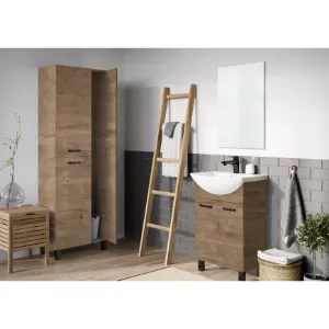 Obrazek Szafka z umywalką Uno 55 cm 2D dąb canela