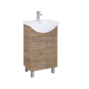 Obrazek Szafka z umywalką Uno 65 cm 2D1S dąb canela