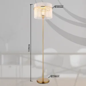 Obrazek Lampa podłogowa 15698SM Gold LP1