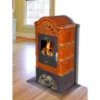 Obrazek Piec stalowo-kaflowy Bergento II goldbrown 6 kW