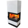 Obrazek Piec stalowo-kaflowy Erfurt prawy perlwhite 10 kW
