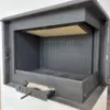 Obrazek Piec stalowo-kaflowy Erfurt prawy perlwhite 10 kW