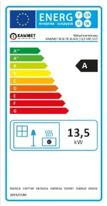 Obrazek Wkład kominkowy narożny W16 prawy 13,5 kW Black