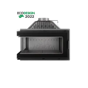 Obrazek Wkład kominkowy narożny W16 lewy 13,5 kW Black