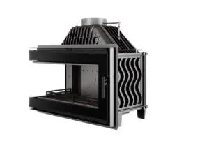 Obrazek Wkład kominkowy narożny W16 lewy 13,5 kW Black