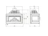 Obrazek Wkład kominkowy narożny W16 lewy 13,5 kW Black