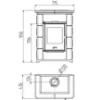 Obrazek Piec Primo ceramika honey brown 7 kW