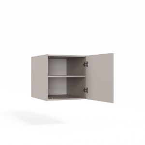 Obrazek Szafa Sensory 150 cm 3D z nadstawką kaszmir czarne uchwyty
