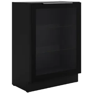 Obrazek Szafka kuchenna - witryna czarny/czarny 60DW 1F BB