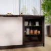 Obrazek Szafka kuchenna - witryna czarny/czarny 60DW 1F BB