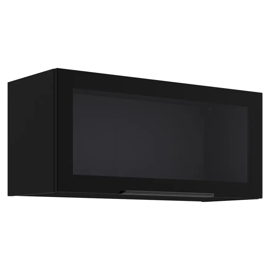 Szafka kuchenna - witryna czarny/czarny 80GUS-36 1F
