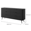 Obrazek Komoda Lante B 163 6S black
