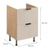 Obrazek Korpus Luxeo K04-D60IN-AX dąb puccini