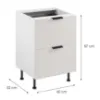 Obrazek Korpus Luxeo K04-D60S2-AX biały