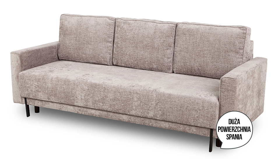 Sofa rozkładana Monte szarobeżowa