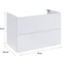 Obrazek Szafka Merkado 80 2S White