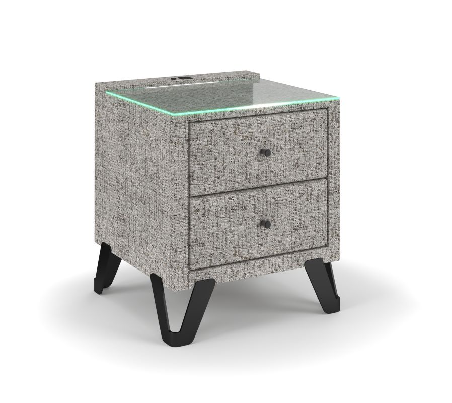 Szafka nocna z USB/LED Vincent