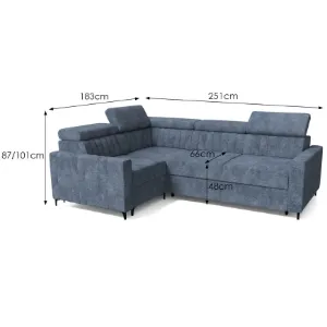 Obrazek Narożnik Blue L Solen 23