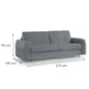 Obrazek Sofa Peroni 140 ze stelażem włoskim Misterio 90