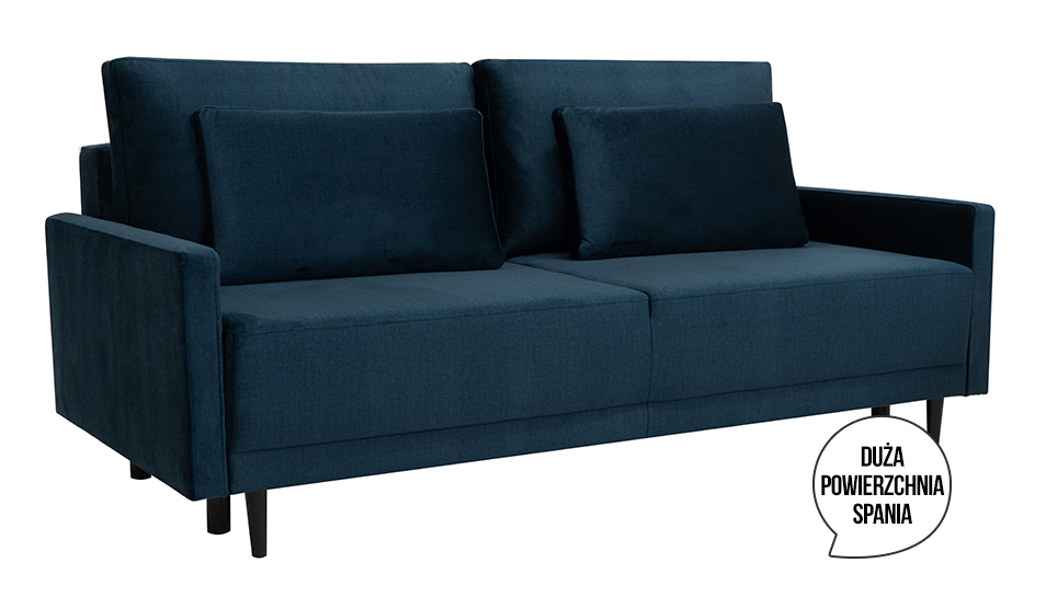 Sofa rozkładana Ariza granatowa