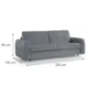 Obrazek Sofa Peroni 160 ze stelażem włoskim Misterio 90