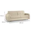 Obrazek Sofa Peroni 180 ze stelażem włoskim Misterio 40