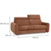 Obrazek Sofa Perotti 140 ze stelażem włoskim Run Again 53