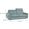 Obrazek Sofa Perotti 140 ze stelażem włoskim Run Again 72