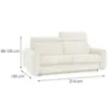 Obrazek Sofa Perotti 160 ze stelażem włoskim Run Again 01