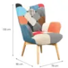Obrazek Fotel Chic Art Patchwork