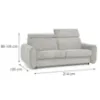 Obrazek Sofa Perotti 160 ze stelażem włoskim Run Again 80