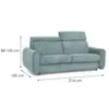 Obrazek Sofa Perotti 160 ze stelażem włoskim Run Again 72